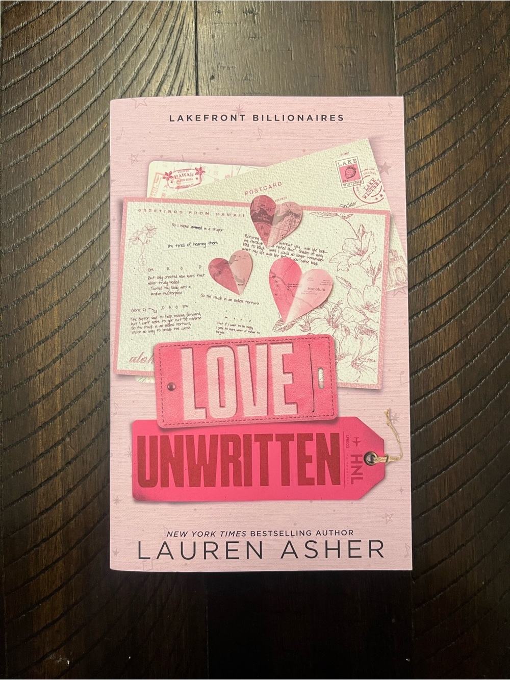 Love Unwritten by Lauren Asher - Pink Paperback
